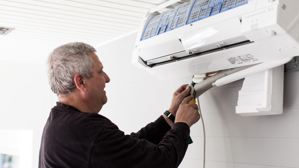 Heat pump installation. Photo: Novap